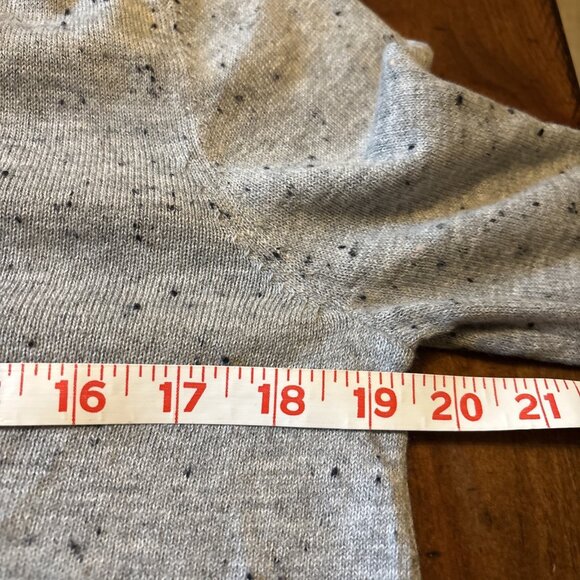 Loft Gray Speckled Long Sleeve Sweater Size Medium NWT - Picture 7 of 9